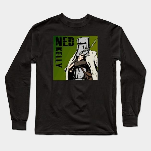 Ned Kelly Long Sleeve T-Shirt by Australian_Bushranging